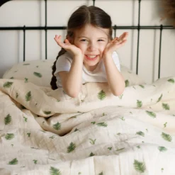 Kids House of Elia Quilted Comforter & Pillowcase - Muslin Fern