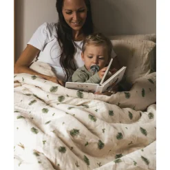 Kids House of Elia Quilted Comforter & Pillowcase - Muslin Fern