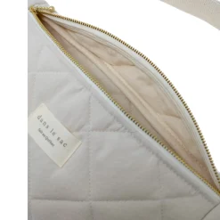 Dans Le Sac Quilted Waist Bag - Cream