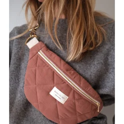 Dans Le Sac Handbags & Purses|Diaper Bags>Quilted Waist Bag - Praline