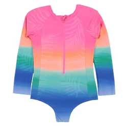 Kids Nano Rainbow Uv Ls Swimsuit 2-14
