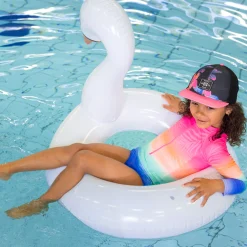 Kids Nano Rainbow Uv Ls Swimsuit 2-14