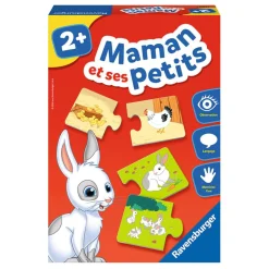 Kids Ravensburger - Jeu Educatif - Maman et ses petits - Découverte des animaux