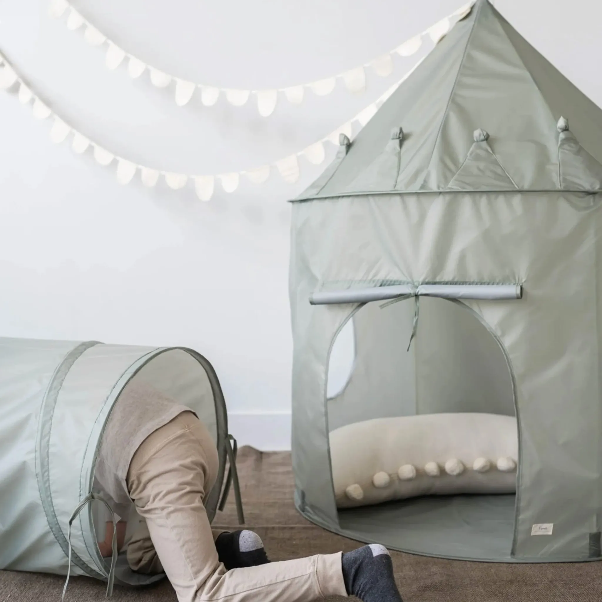 Kids 3 Sprouts Recycled Fabric Play Tent - Green