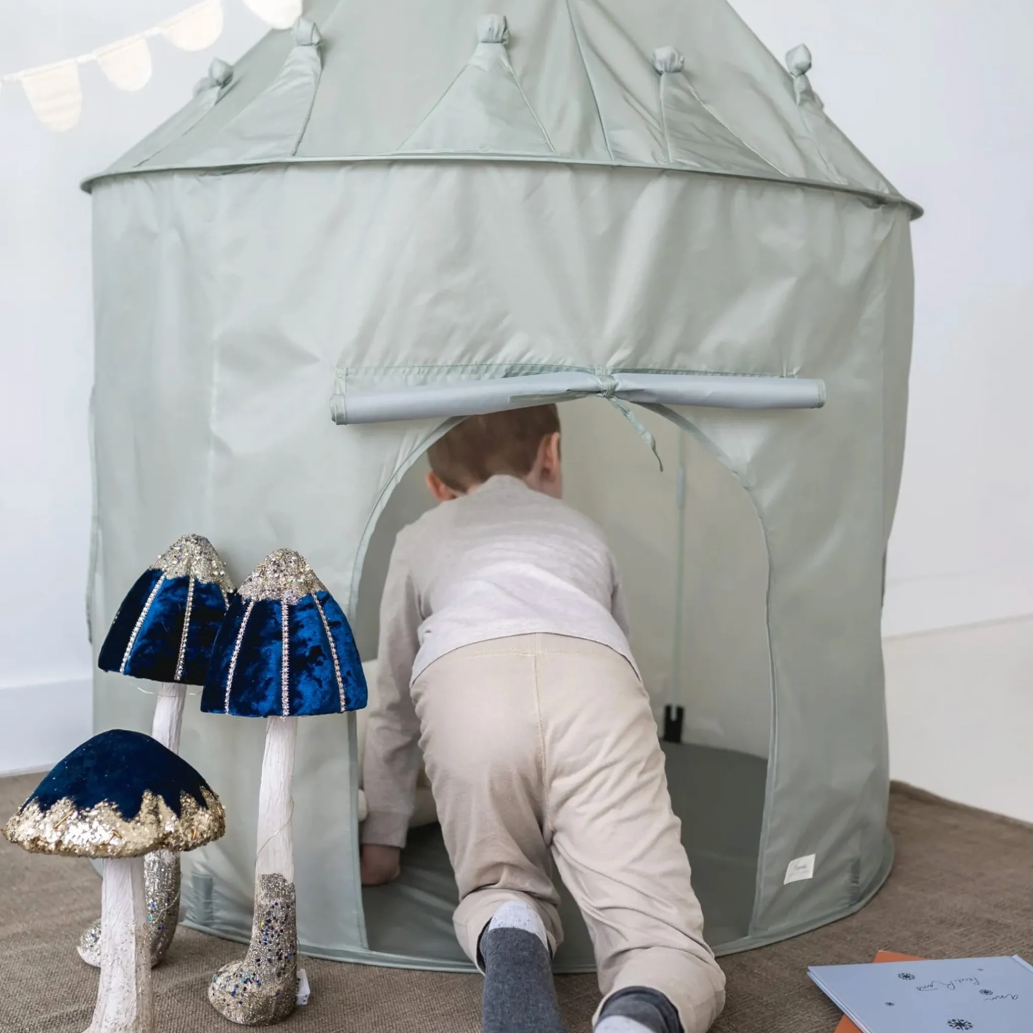 Kids 3 Sprouts Recycled Fabric Play Tent - Green