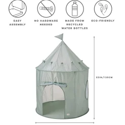 Kids 3 Sprouts Recycled Fabric Play Tent - Green