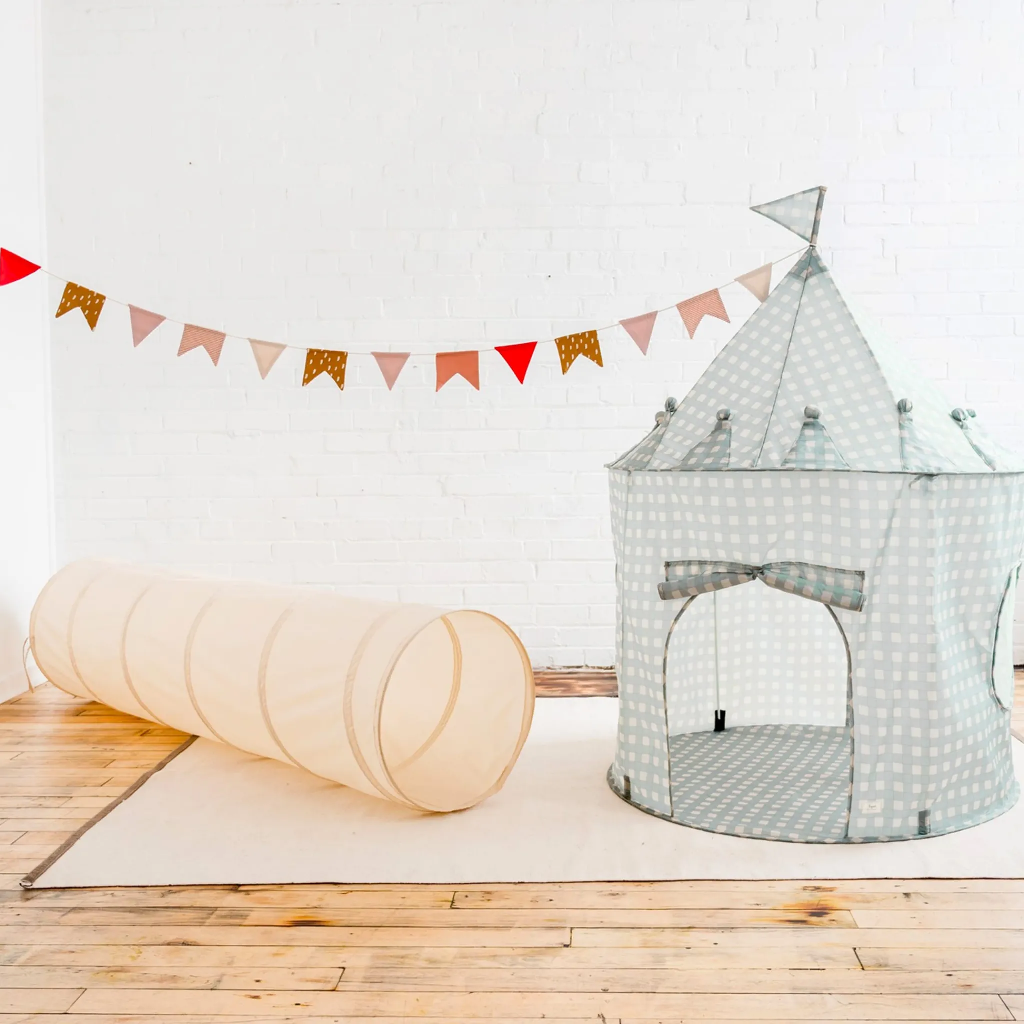 Kids 3 Sprouts Recycled Fabric Play Tunnel - Beige