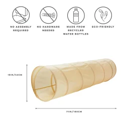 Kids 3 Sprouts Recycled Fabric Play Tunnel - Beige