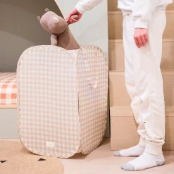 3 Sprouts Recycled Pop-Up Laundry Hamper - Gingham