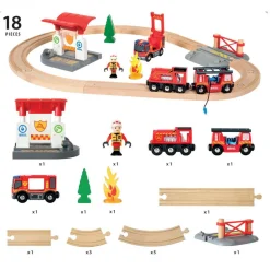 Kids Ravensburger Rescue Firefighter Set - 18-Piece Train Toy