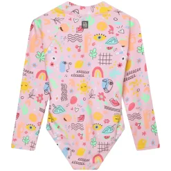 Kids Color Kids Retro Aop Uv Swimsuit 2-12