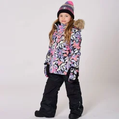 Kids Deux par Deux Outerwear|Snowsuits>Retro Flowers Snowsuit 2-6
