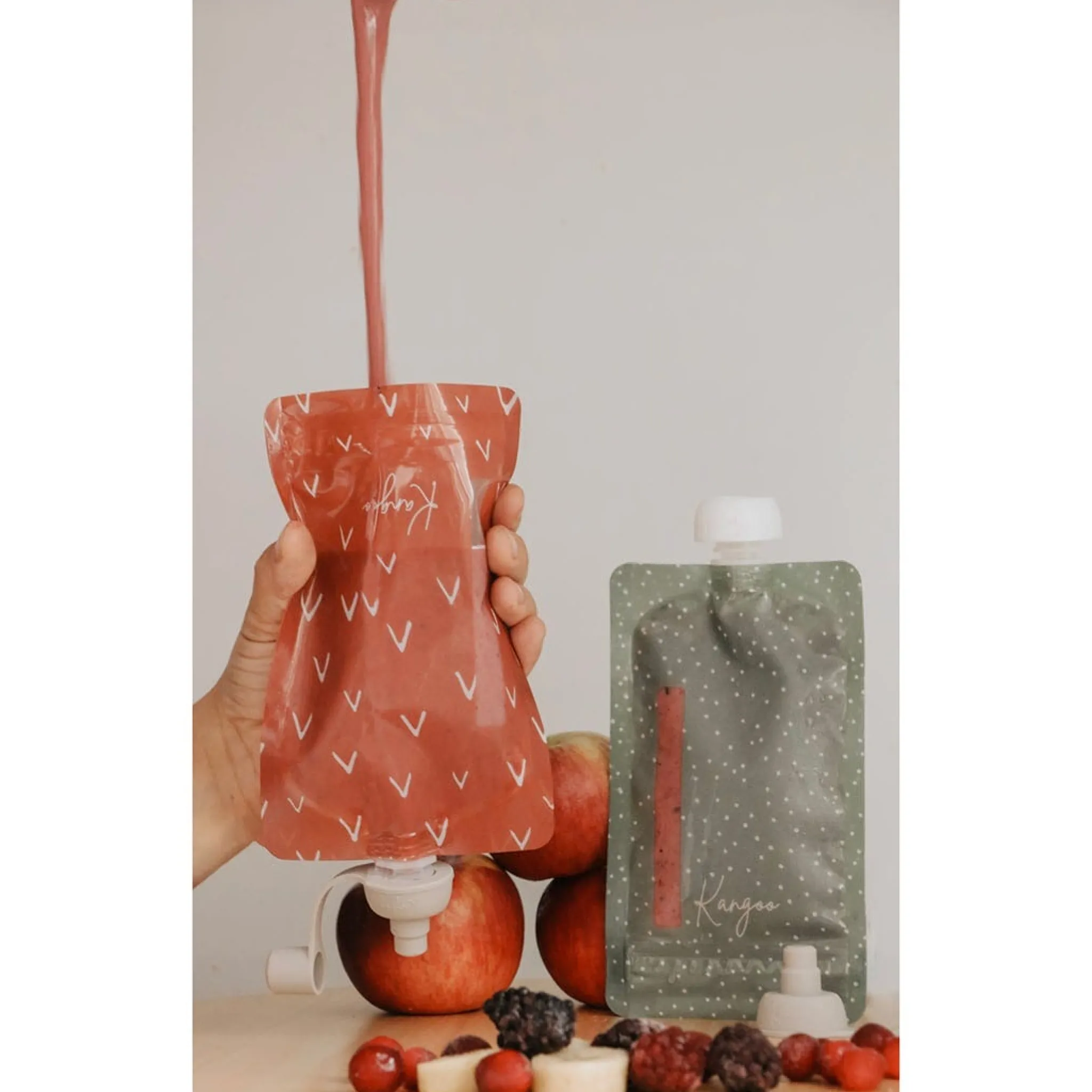 Kids Kangoo u0026 Cie Reusable Food Pouches (6) - Boho