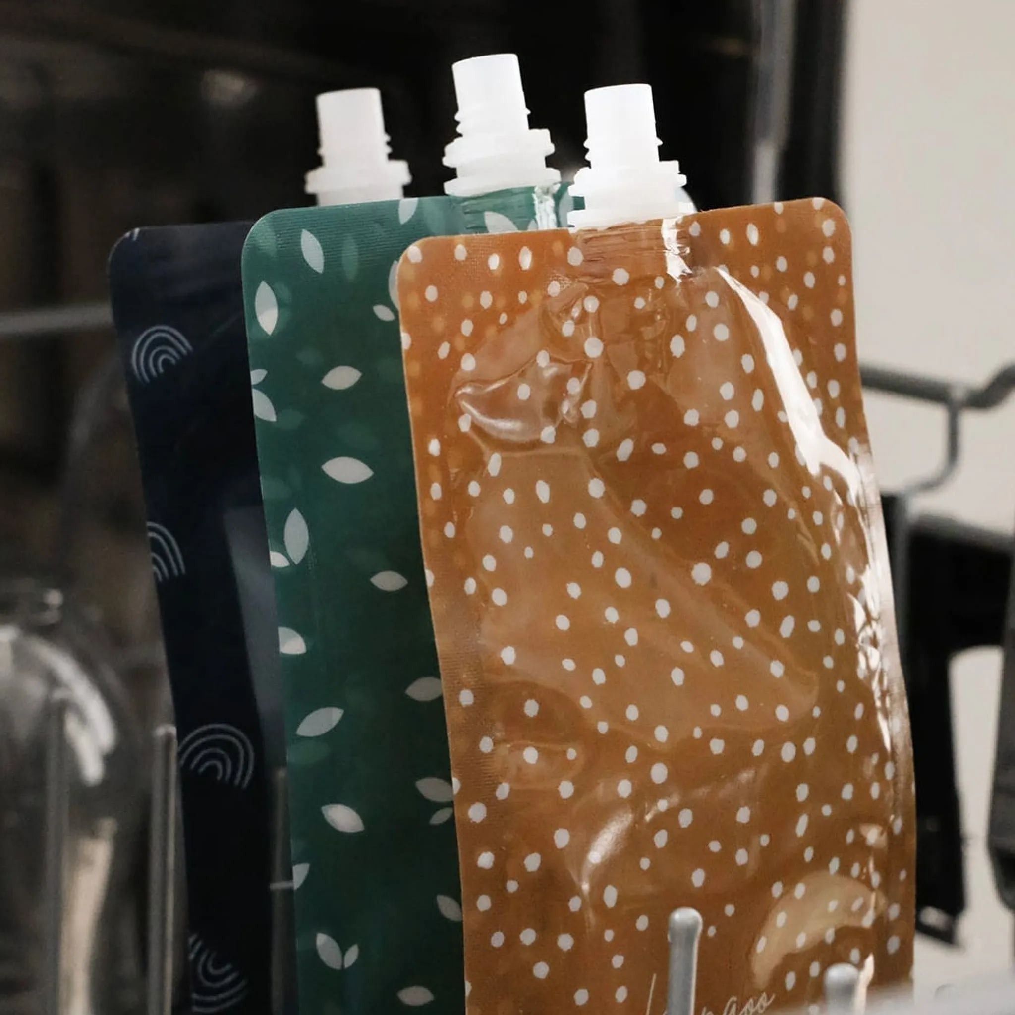 Kids Kangoo u0026 Cie Reusable Food Pouches (6) - Boho