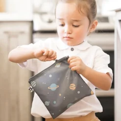 Kids Tiny Twinkle Reusable Snack Bags 5 Pack - Space
