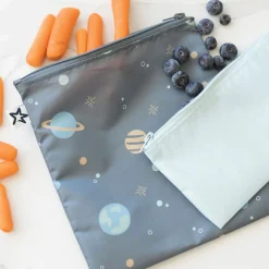 Kids Tiny Twinkle Reusable Snack Bags 5 Pack - Space