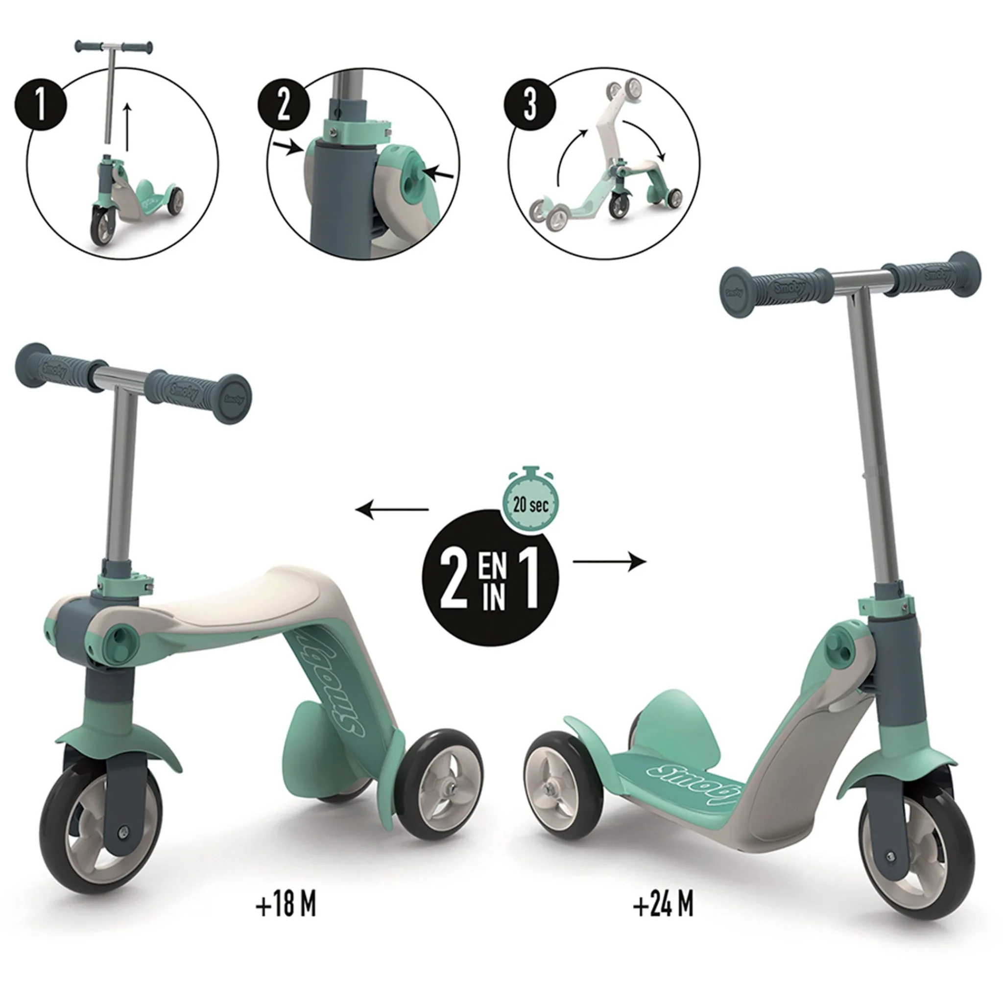 Smoby Walkers|Activity Centers & Walkers>Reversible 2 in 1 Scooter