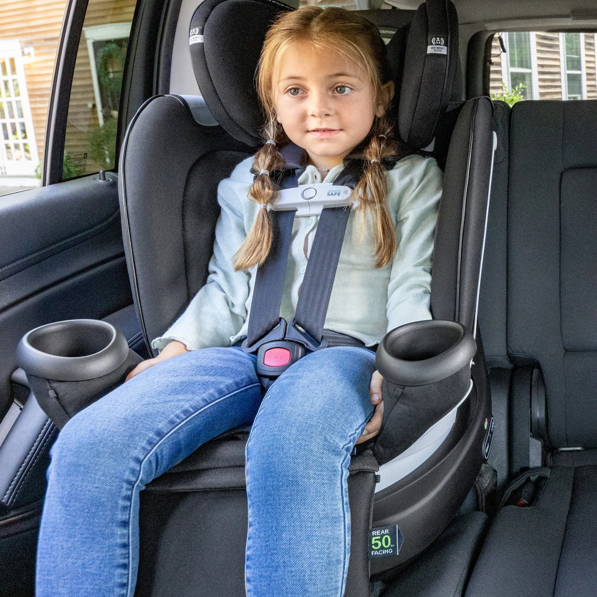 Kids Evenflo Car Seats & Booster Seats|Car Seats>Revolve360 Extend All-in-One Rotating Car Seat with SensorSafe - Onyx