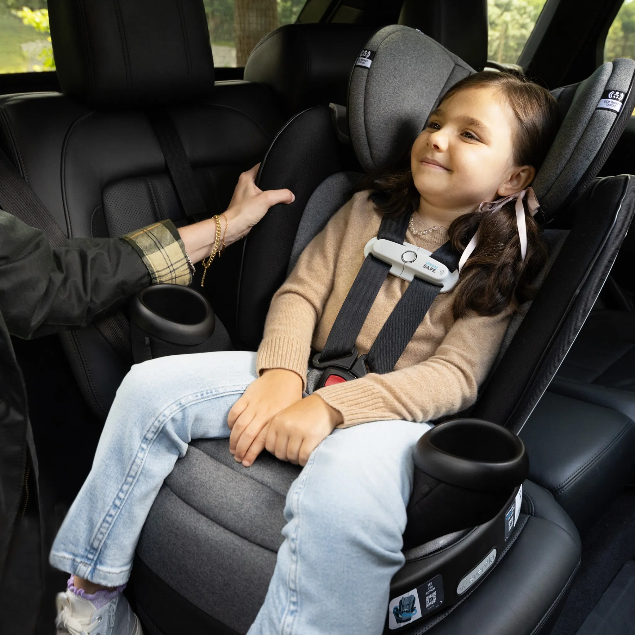 Kids Evenflo Car Seats & Booster Seats|Car Seats>Revolve360 Extend All-in-One Rotating Car Seat with SensorSafe - Onyx