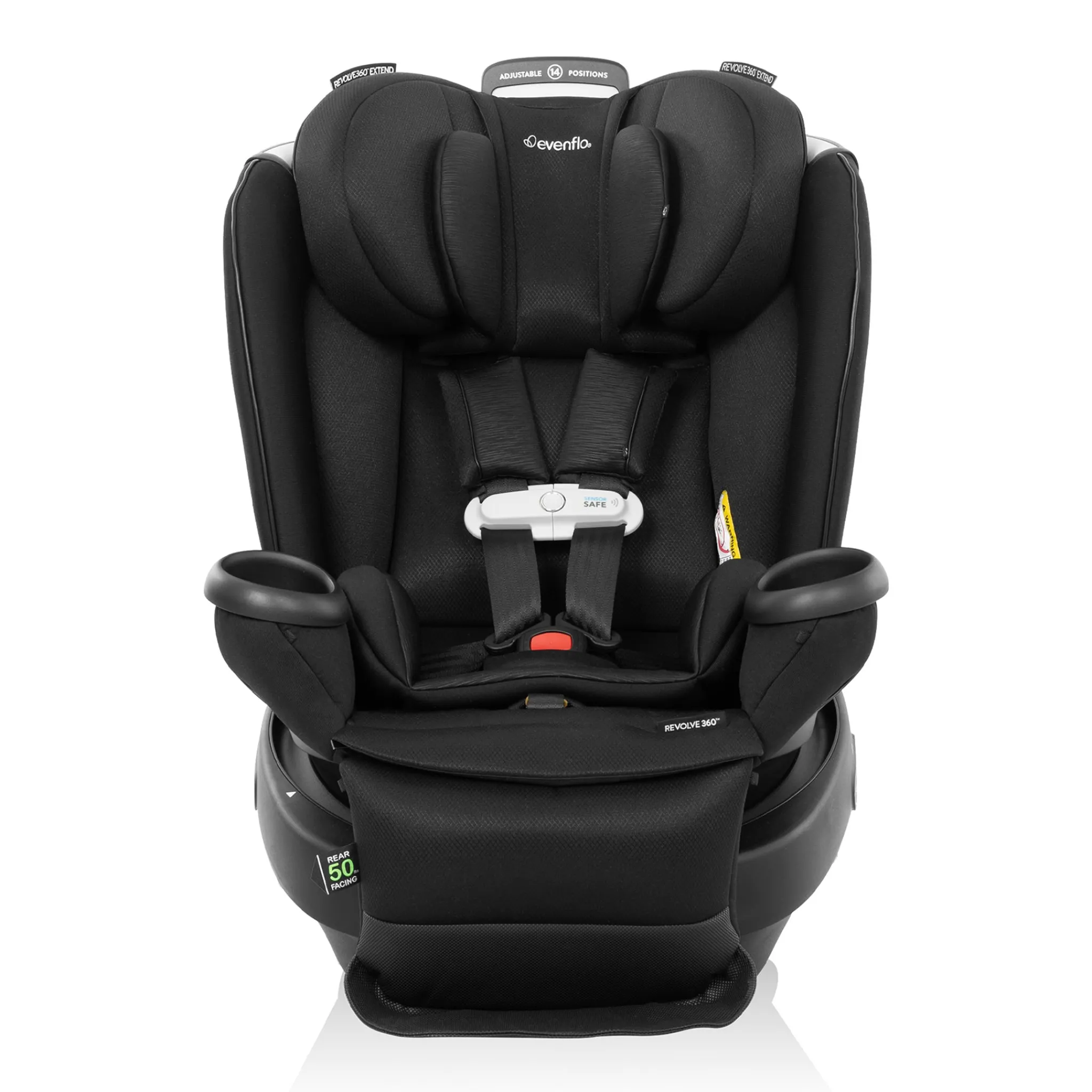 Kids Evenflo Car Seats & Booster Seats|Car Seats>Revolve360 Extend All-in-One Rotating Car Seat with SensorSafe - Onyx