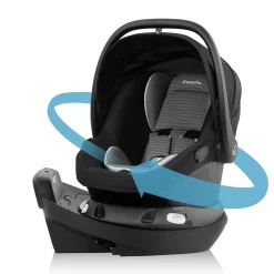 Kids Evenflo Revolve180 LiteMax NXT Rotational Car Seat - Cinder Gray