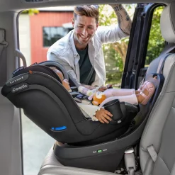 Kids Evenflo Revolve360 Slim 2-in-1 Rotating Convertible Car Seat - Canton Black