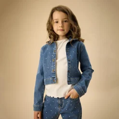 Kids Creamie Rhinestones Jeans 7-14