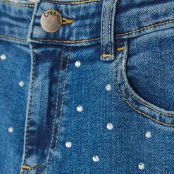 Kids Creamie Rhinestones Jeans 7-14