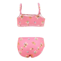 Kids Look Rib Flowers Bikini 3-14y