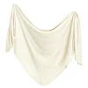 Kids Copper Pearl Rib Knit Blanket - Moonstone
