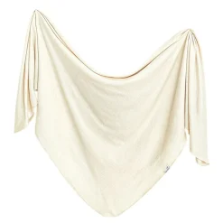 Kids Copper Pearl Rib Knit Blanket - Moonstone