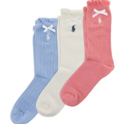 Kids Polo Ralph Lauren Ribbon Pointelle Sock (3) 4-11y