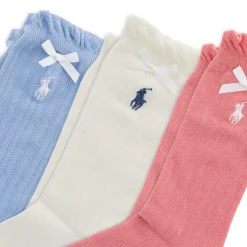 Kids Polo Ralph Lauren Ribbon Pointelle Sock (3) 4-11y
