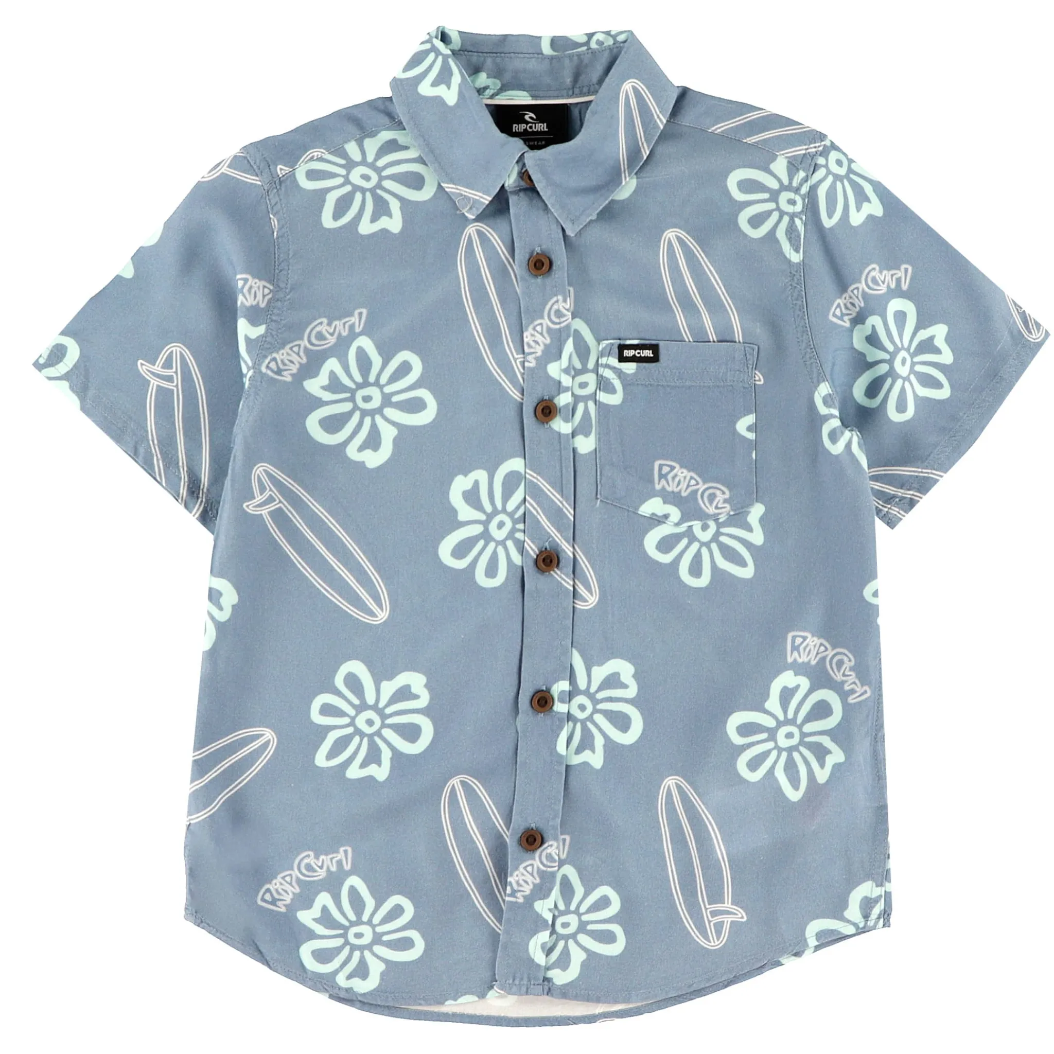 Kids/BOY Rip Curl Tops>Ride The Wave Shirt 1-8
