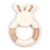 Bulle Ring Teether - Ivory Bunny