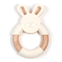 Bulle Ring Teether - Ivory Bunny