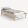 Oeuf Twin, Full & Queen Beds>River Twin Bed - Whte/ Natural