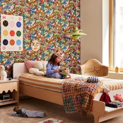 Oeuf Twin, Full & Queen Beds>River Twin Bed - Whte/ Natural
