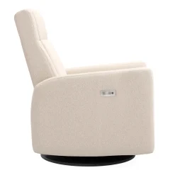 Jaymar BB Rocking and Swivel Armchair Nelly - Beyond Sheep Cream / Black - Motorized Electric