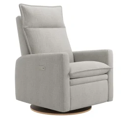 Jaymar BB Rocking and Swivel Armchair Arya - Nubia Silver - Motorized Electric