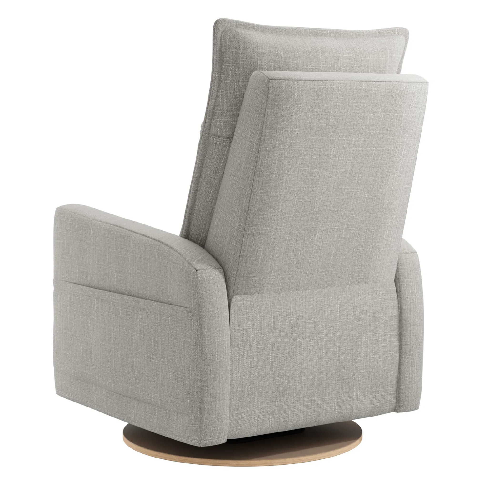 Jaymar BB Rocking and Swivel Armchair Arya - Nubia Silver - Motorized Electric