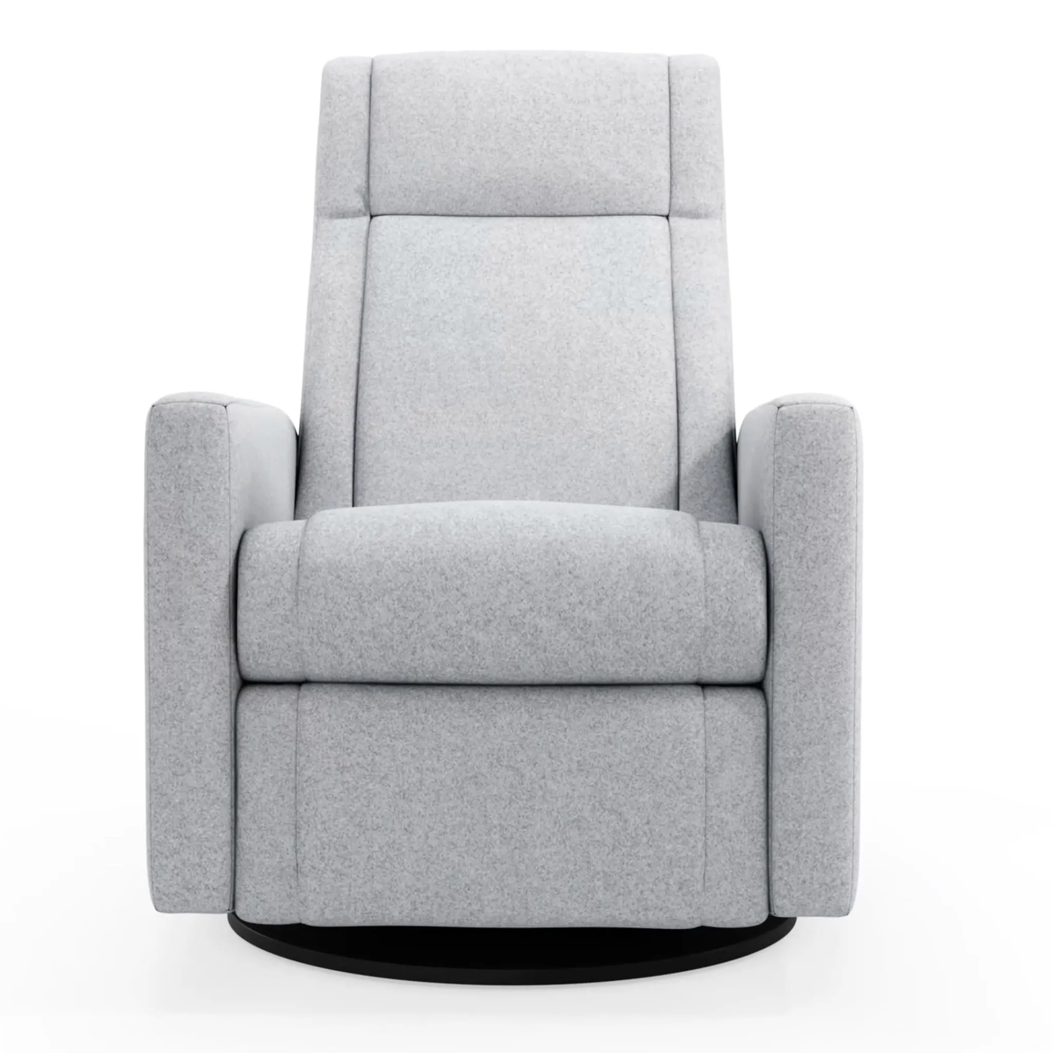 Jaymar BB Gliders & Rocking Chairs|Gliders & Rocking Chairs>Rocking and Swivel Armchair Nelly - Arlo Heather Silver / Black