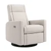 Jaymar BB Rocking and Swivel Armchair Nelly - Arlo Pearl / Black - Motorized Electric