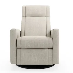 Jaymar BB Gliders & Rocking Chairs|Gliders & Rocking Chairs>Rocking and Swivel Armchair Nelly - Nubia Ivory / Black