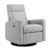 Jaymar BB Gliders & Rocking Chairs|Gliders & Rocking Chairs>Rocking and Swivel Armchair Nelly - Como Dove Grey / Black - Motorized Electric