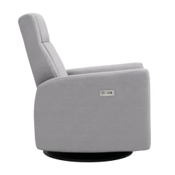 Jaymar BB Gliders & Rocking Chairs|Gliders & Rocking Chairs>Rocking and Swivel Armchair Nelly - Como Dove Grey / Black - Motorized Electric
