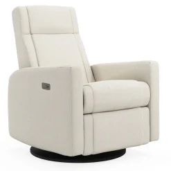 Jaymar BB Gliders & Rocking Chairs|Gliders & Rocking Chairs>Rocking and Swivel Armchair Nelly - Henequen Stain-resistant fabric - Motorized Electric