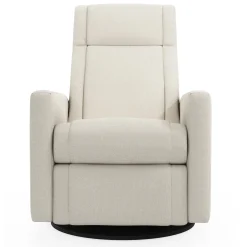 Jaymar BB Gliders & Rocking Chairs|Gliders & Rocking Chairs>Rocking and Swivel Armchair Nelly - Henequen Stain-resistant fabric - Motorized Electric