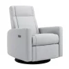 Jaymar BB Rocking and Swivel Armchair Nelly - Arlo Heather Silver / Black - Motorized Electric