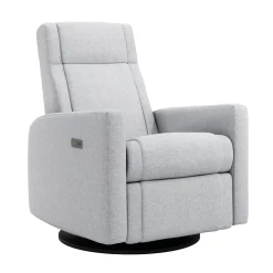 Jaymar BB Rocking and Swivel Armchair Nelly - Arlo Heather Silver / Black - Motorized Electric